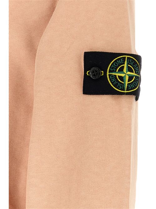 Felpa in cotone color rosa pesca Stone Island Stone Island | L1S156100034S0060V018E